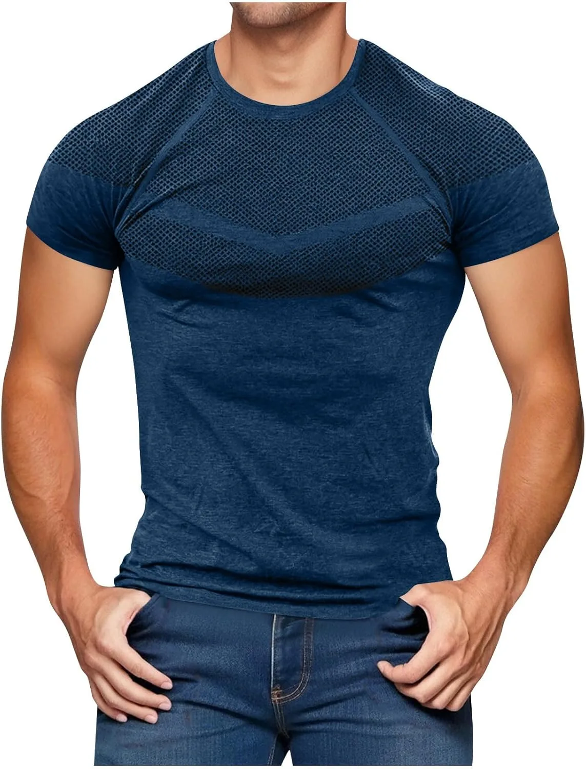 

Футболка для тренировок мужская, короткий рукав, Stretch, Quick Dry