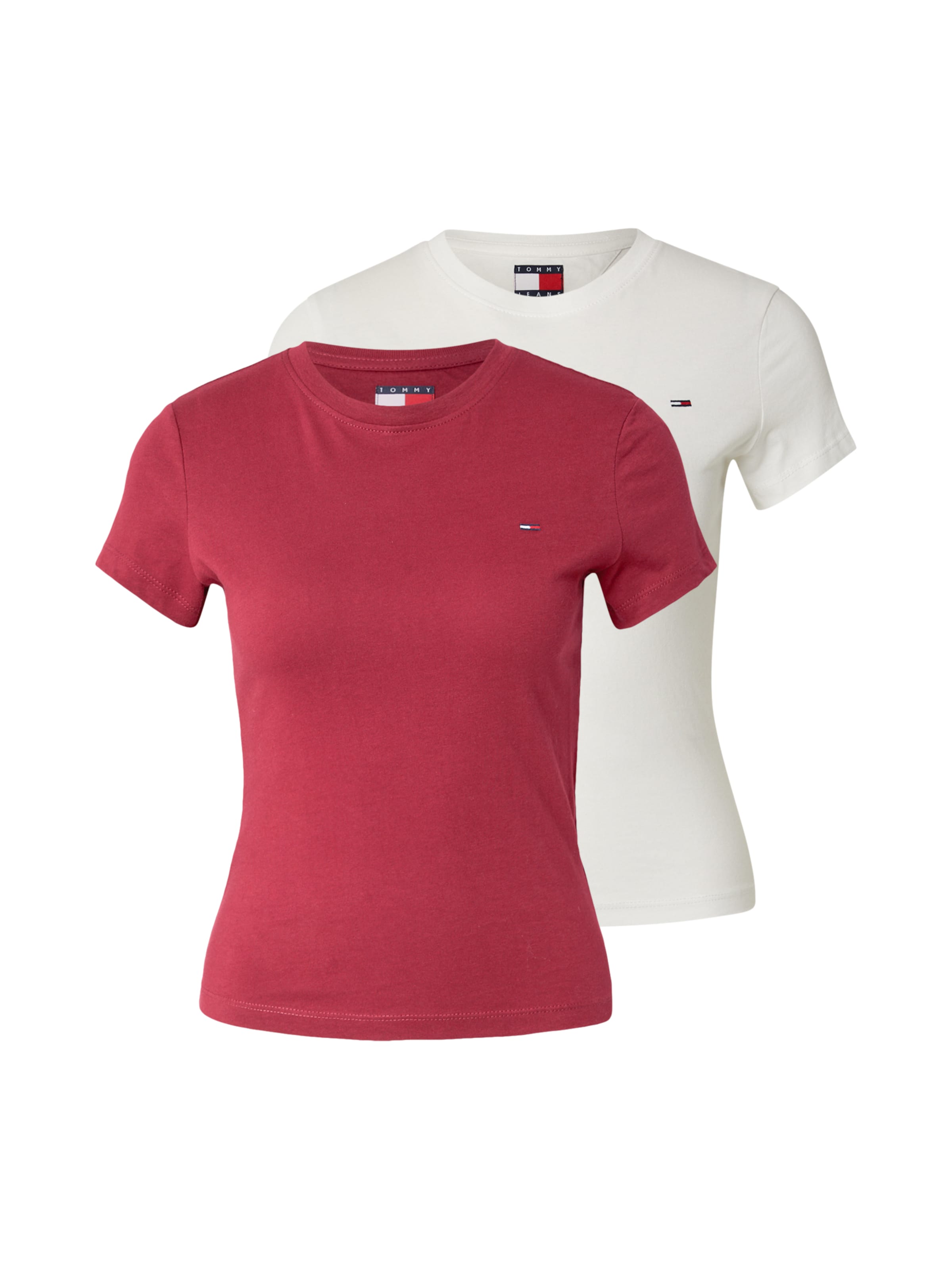 

Tommy Jeans Футболка в цвете мерло, офф-уайт