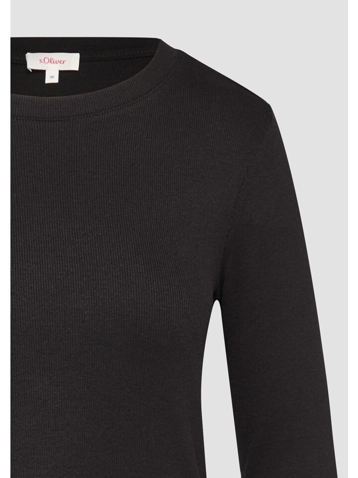 

Футболка s.Oliver T-Shirt langarm, черный