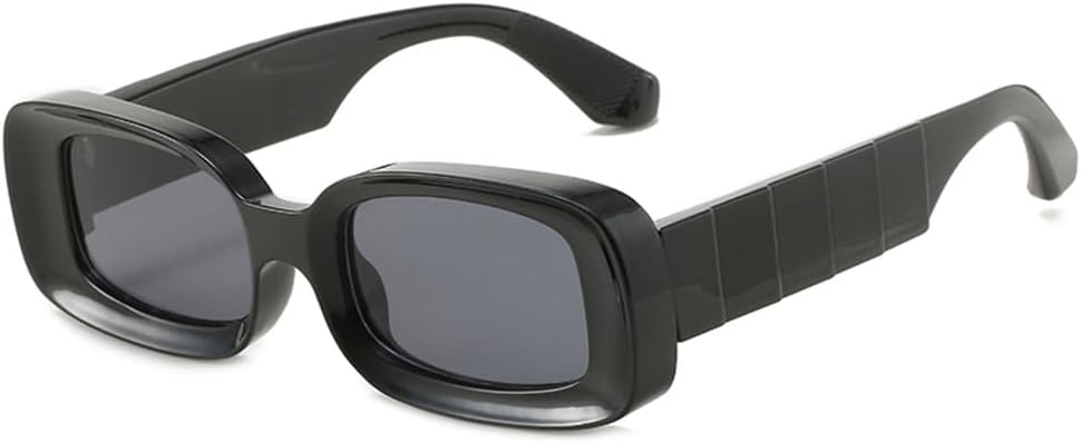 

Солнцезащитные очки прямоугольной формы для женщин и мужчин, с поликарбонатными линзами, в винтажном стиле, для пляжной вечеринки, с защитой от УФ-излучения UV400 HCPIHF, C1