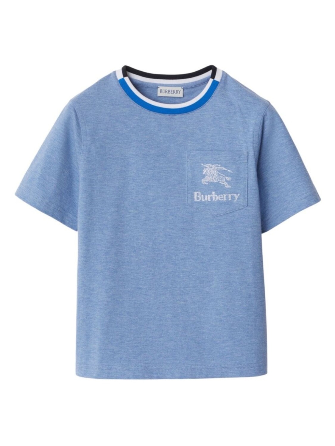 

Burberry Kids футболка с вышивкой EKD, синий