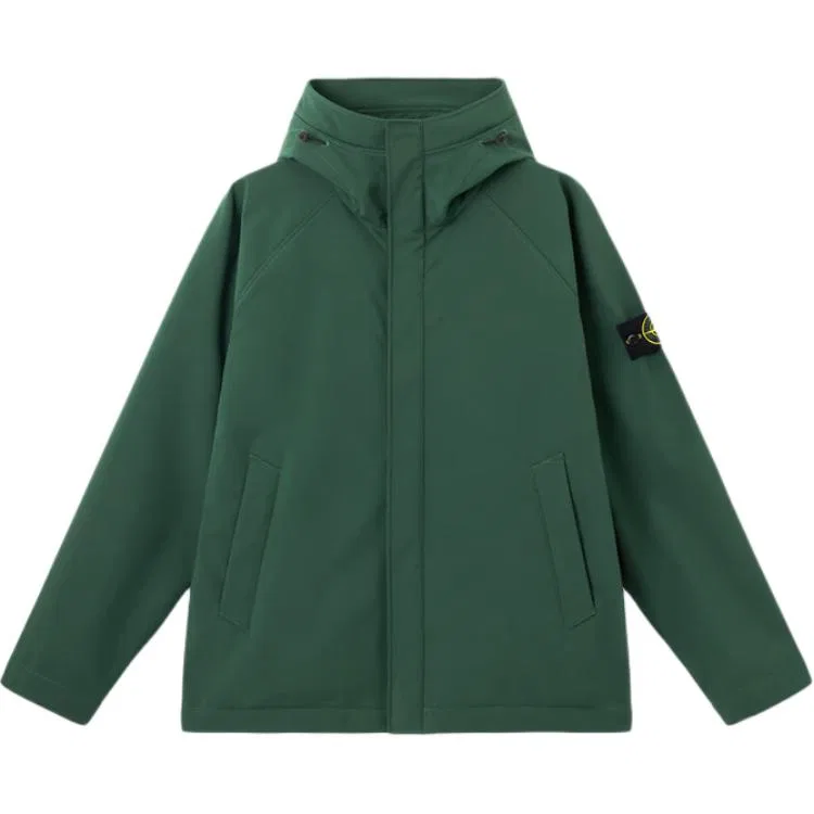Куртка-худи shell STONE ISLAND, Juniper Green