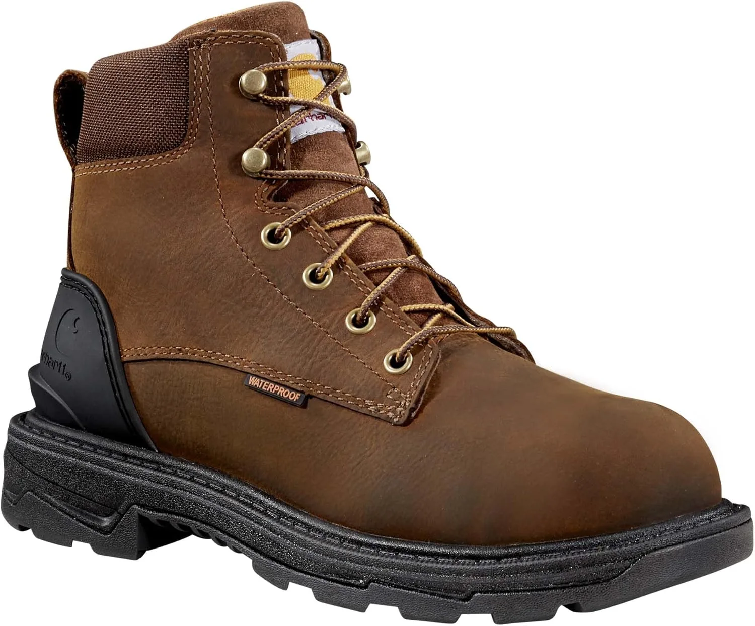 Водонепроницаемые ботинки Carhartt Ironwood имеют мягкий носок и высокий голенище высотой 6 дюймов, коричневый — фото 2