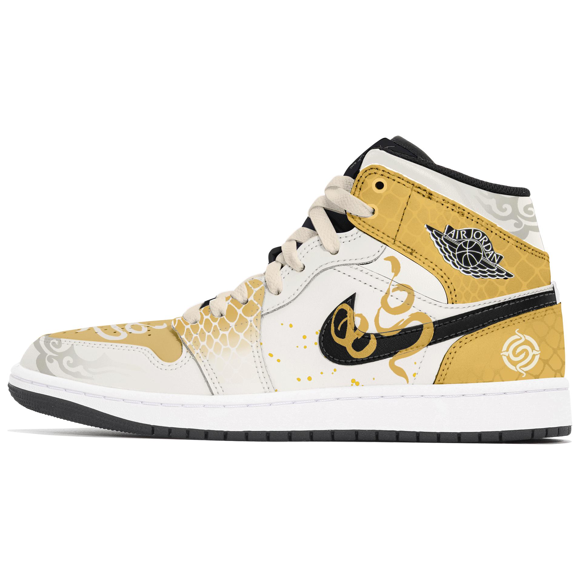 

Jordan Air 1 устойчивые к истиранию мид-топ винтажные баскетбольные кроссовки мужские bright yellow