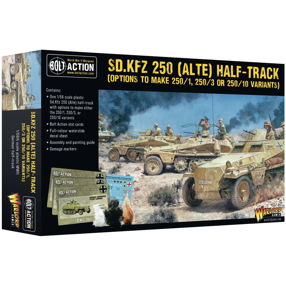 

Миниатюра Warlord Games Bolt Action: German - Sd.Kfz 250 (Alte) Half-Track (250/1, 250/3, or 250/10)