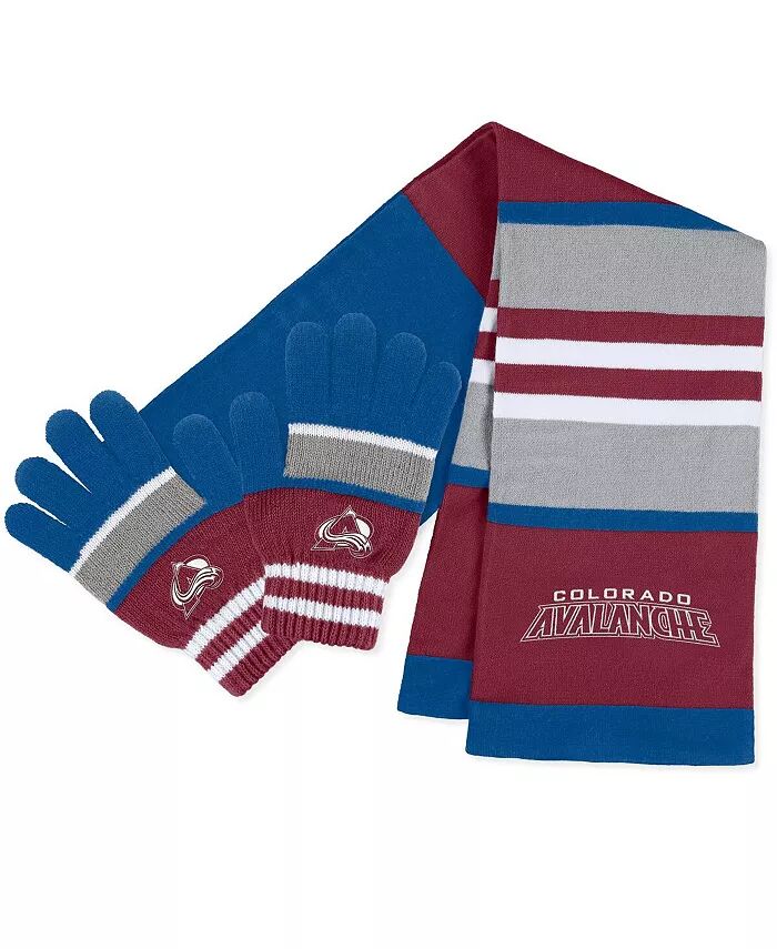 

Женский комплект перчаток и шарфа Colorado Avalanche Stripe WEAR by Erin Andrews