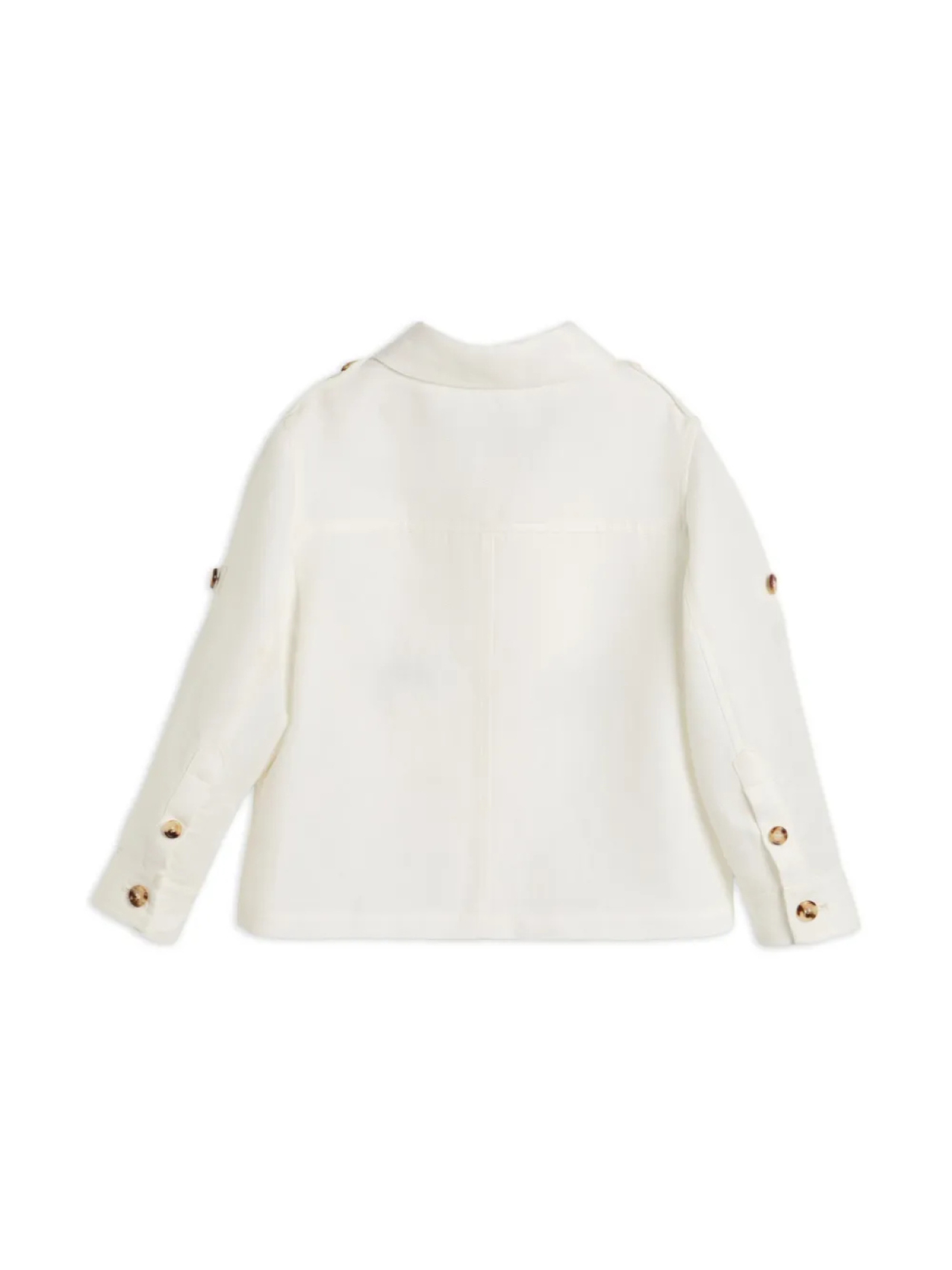Brunello Cucinelli Kids куртка с карманами, белый — фото 2