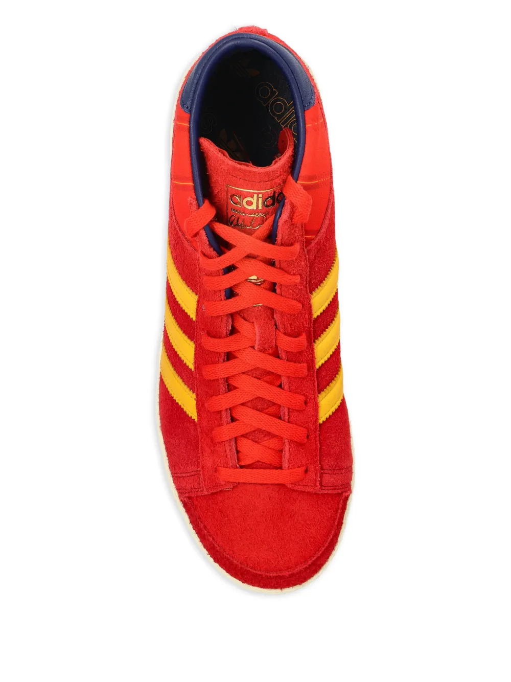 Высокие кроссовки JABBAR с полосками Adidas, красный — фото 3