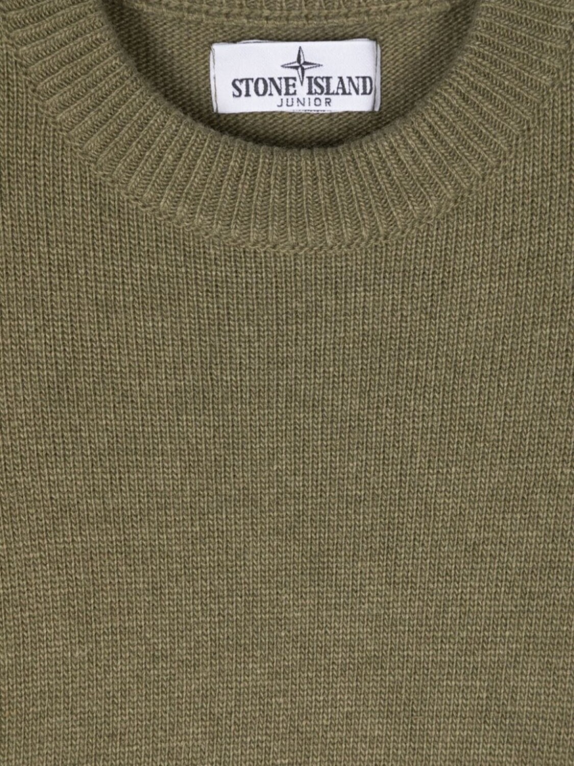 Stone Island Junior свитер с изображением компаса, зеленый — фото 3