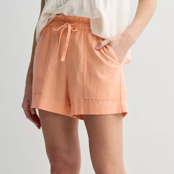 

Женские шорты Femme Sonoma Goods For Life, цвет peach spritz