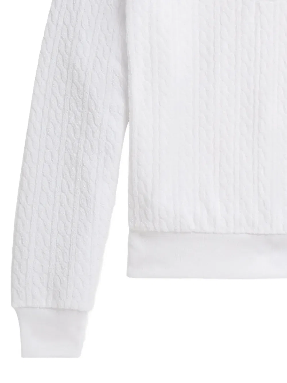 Комплект из шорт и топа крупной вязки Polo Ralph Lauren Kids, белый — фото 4