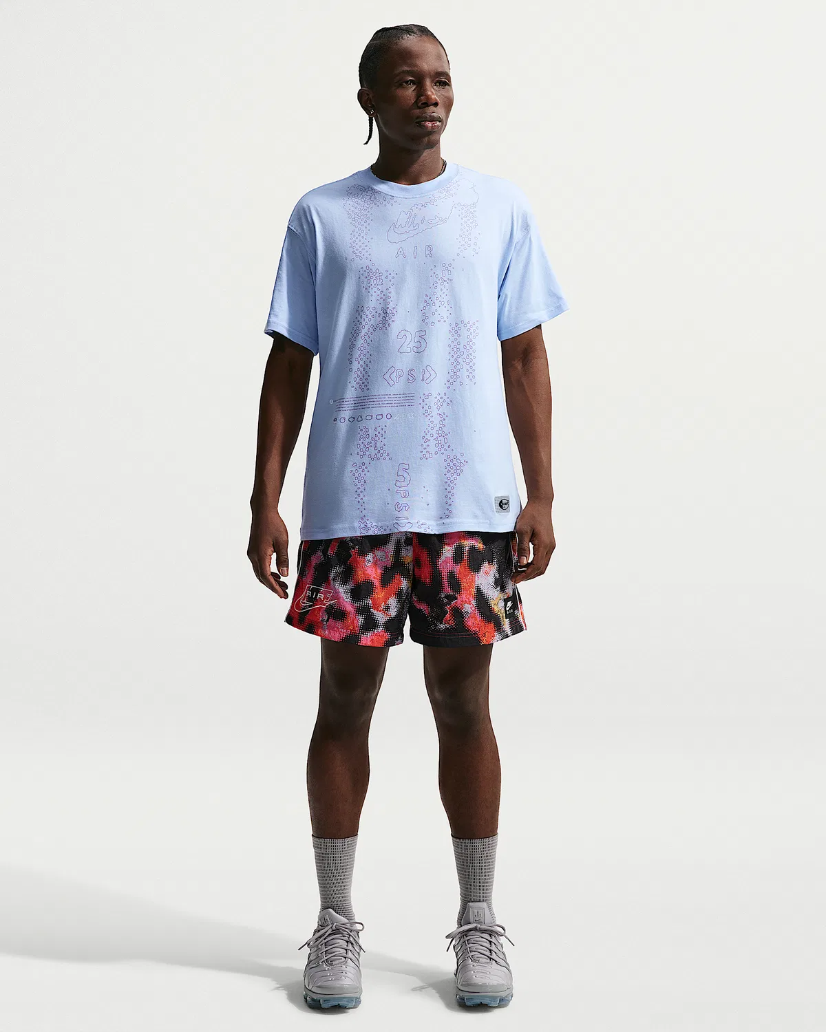 Мужская футболка Max90 Nike Sportswear, Hydrogen Blue/Bright Violet — фото 4