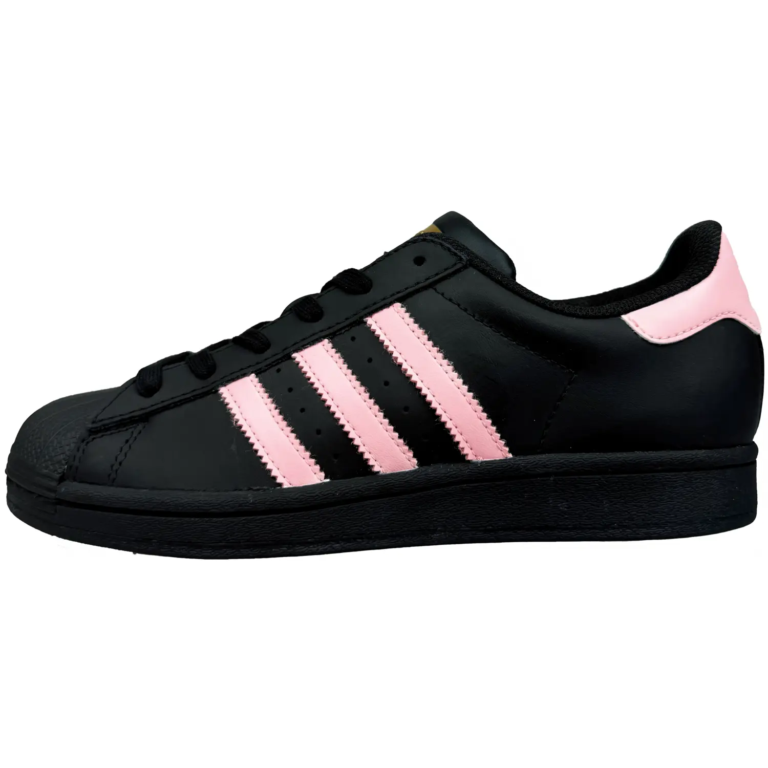 

Adidas Originals SUPERSTAR Сыр Персик Антискользящие устойчивые к истиранию низкие скейтборд кроссовки унисекс черный розовый, цвет Black Pink