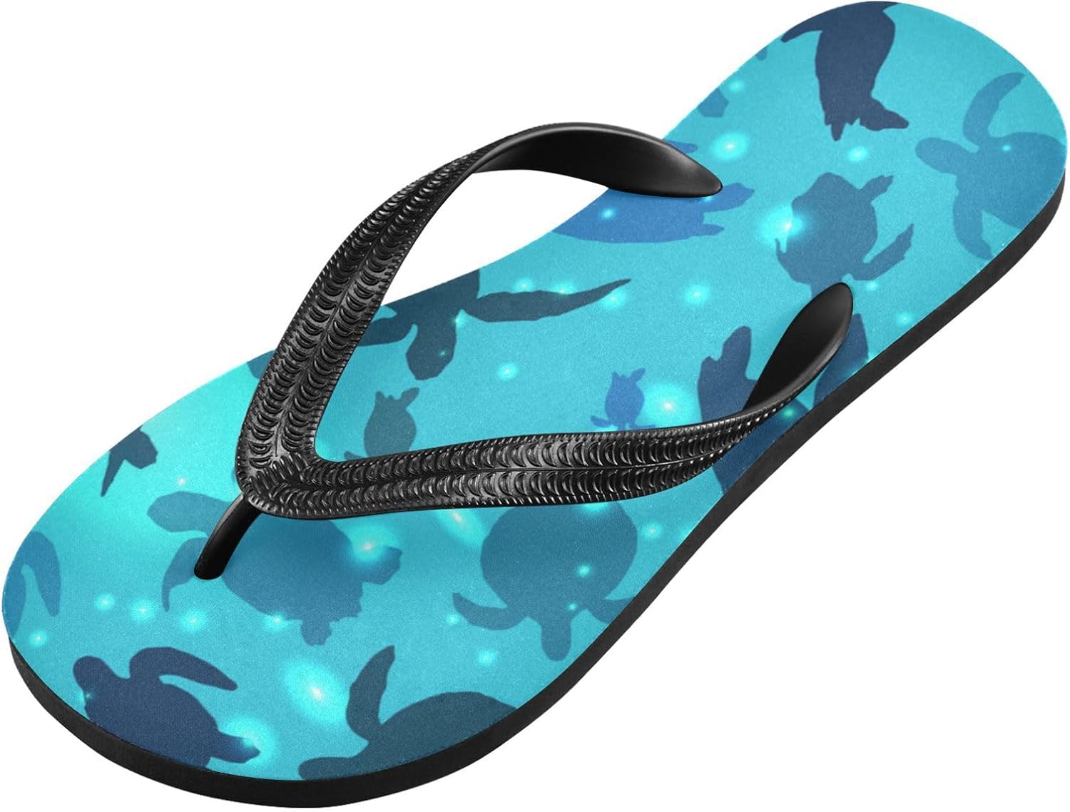 

Женские шлепанцы с рождественскими лампочками, снежно-голубые, пляжные сандалии, повседневные шлепки, нескользящие водные сандалии, размер XXL Eionryn