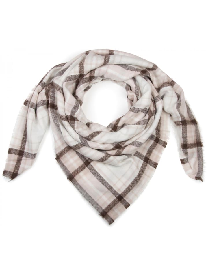 

Шарф-плед белого, розового и темно-коричневого цветов styleBREAKER