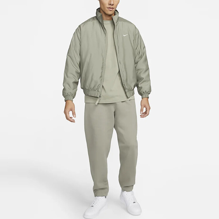 Куртка-бомбер Solo Swoosh Satin, азиатские размеры Nike, зеленый — фото 2