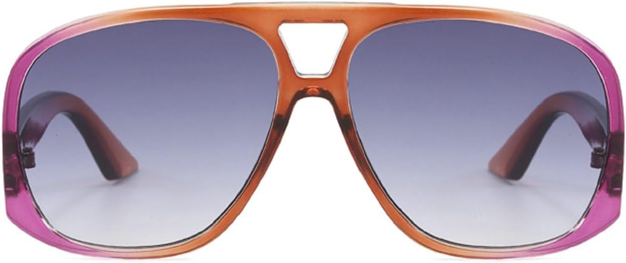 

Большие женские солнцезащитные очки-пилот, модные градиентные оттенки, защита от УФ-излучения UV400; мужские модные зеленые и розовые солнцезащитные очки 6201 Melrose, Purple