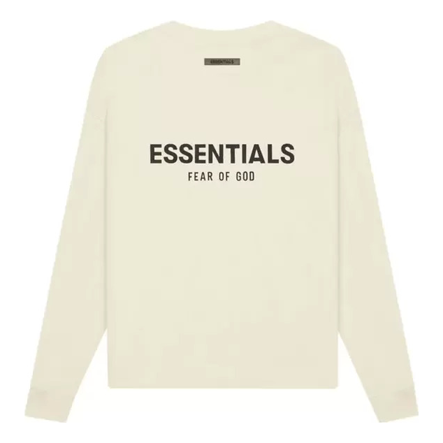 

Футболка Fear of God Essentials Long-Sleeve T-Shirt 'Buttercream', бежевый