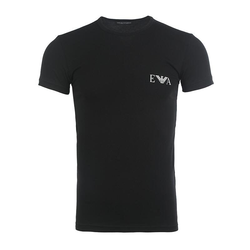 Футболка мужская комплект из 2 шт., черная Emporio Armani, черный — фото 3