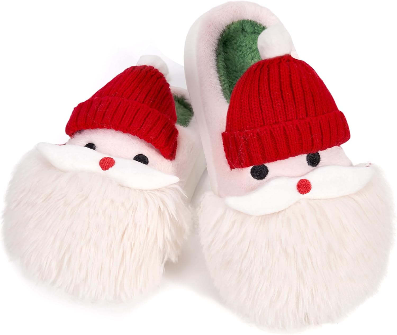 

Рождественские тапочки Bigzagger для женщин и мужчин, женские домашние тапочки с милой рождественской елкой и Санта-Клаусом, мягкие легкие тапочки для дома и улицы, Santa Claus C