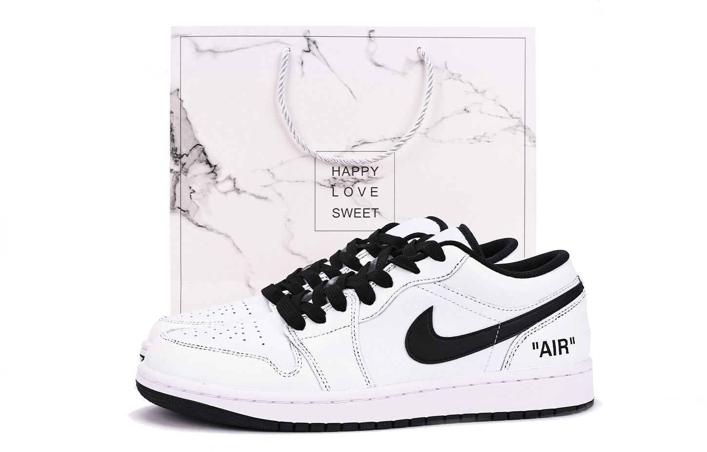 

Кроссовки Air Jordan 1 Vintage Basketball Shoes Men Low-Top White, белый