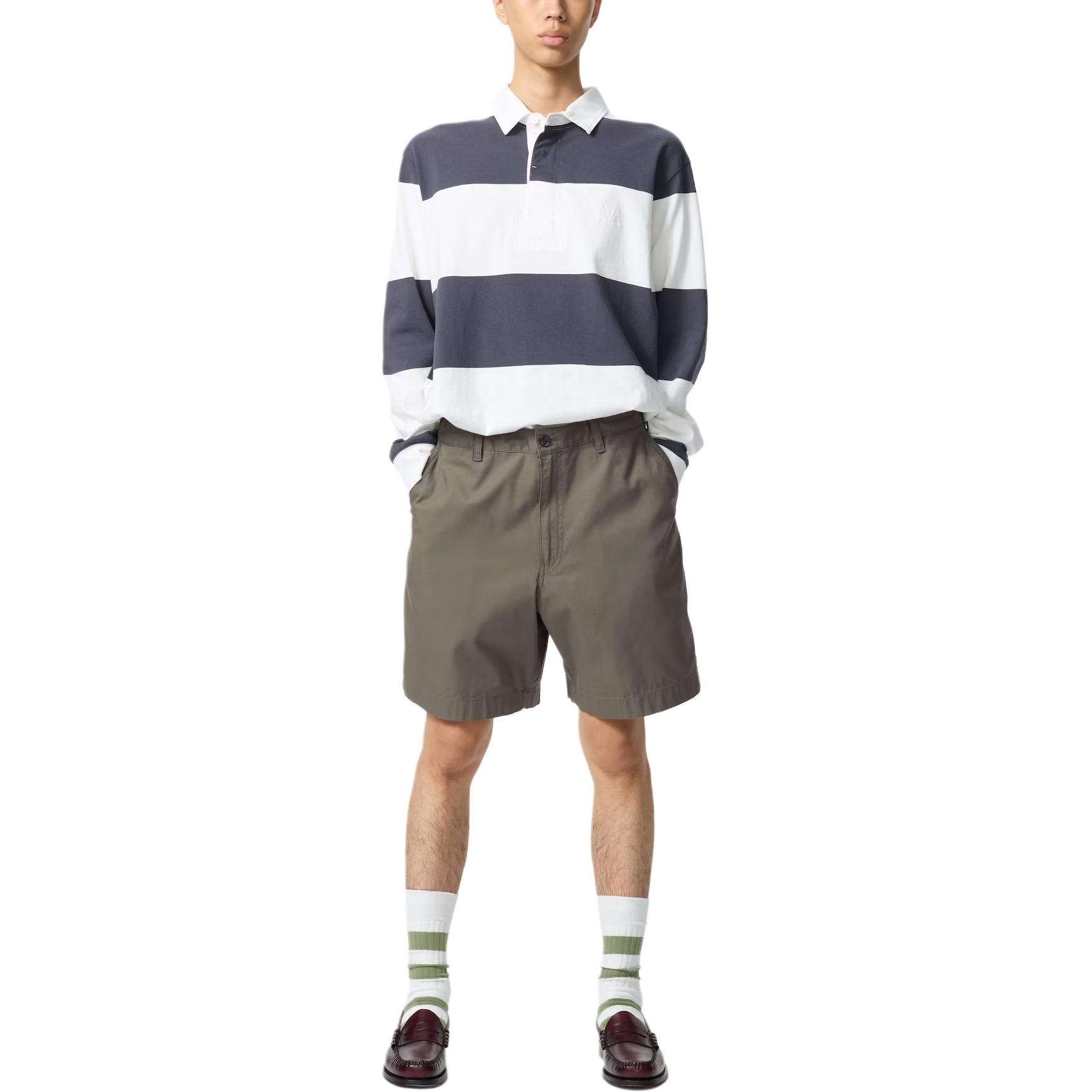 UNIQLO Джоги JW Anderson SS25 повседневные шорты Unisex Olive — фото 3