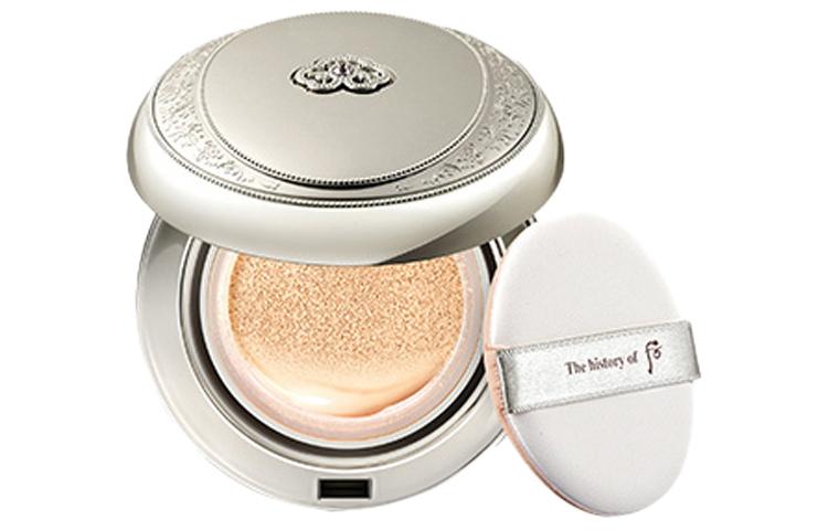 

Snow Jade With Dewy Aura And Radiance Air Cushion тональная основа Complexion Clear Natural 13g The History Of Whoo