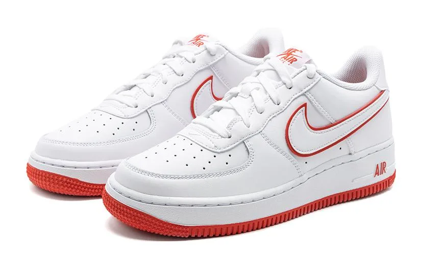 Nike Кроссовки Air Force 1 Low белые с красным — фото 4