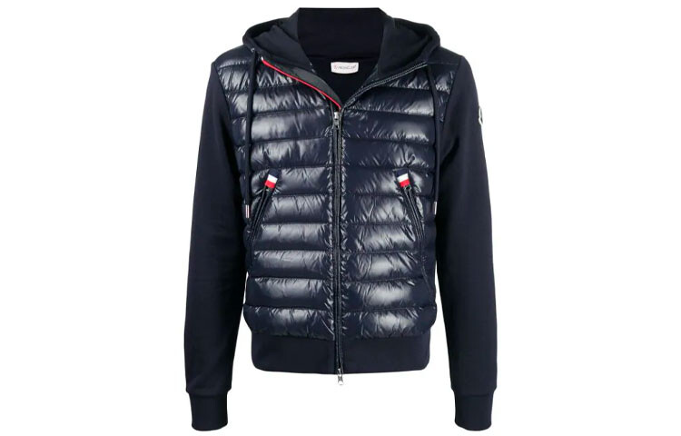 

Пуховик мужской синий Moncler
