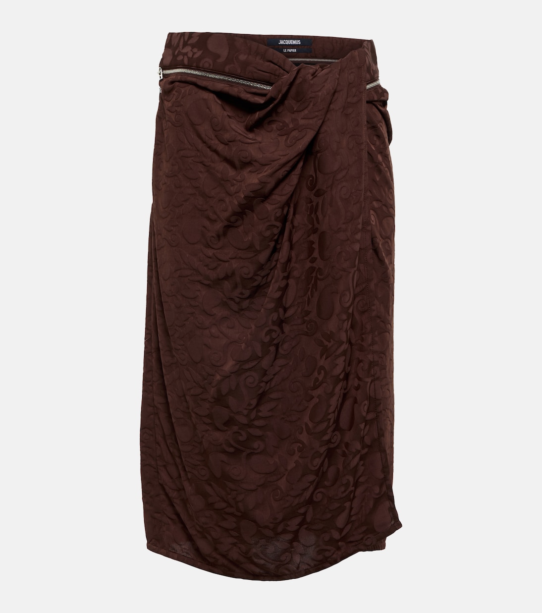 

Юбка-обертка с принтом La Jupe Bodri Jacquemus, Brownleaves