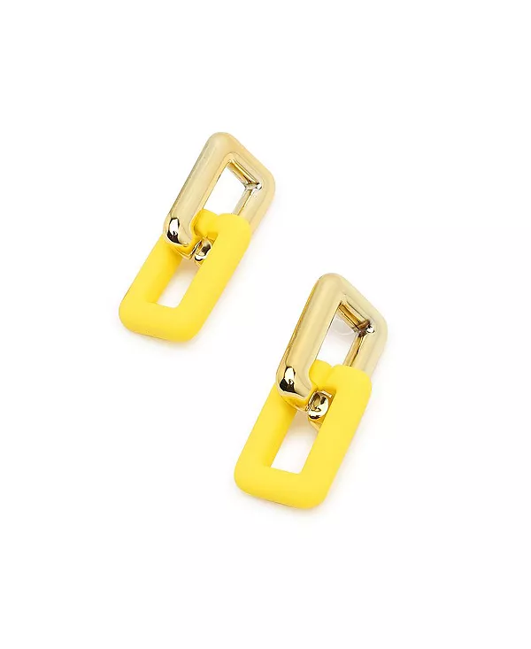 

Женские желтые серьги-подвески из цепочек Sohi, yellow