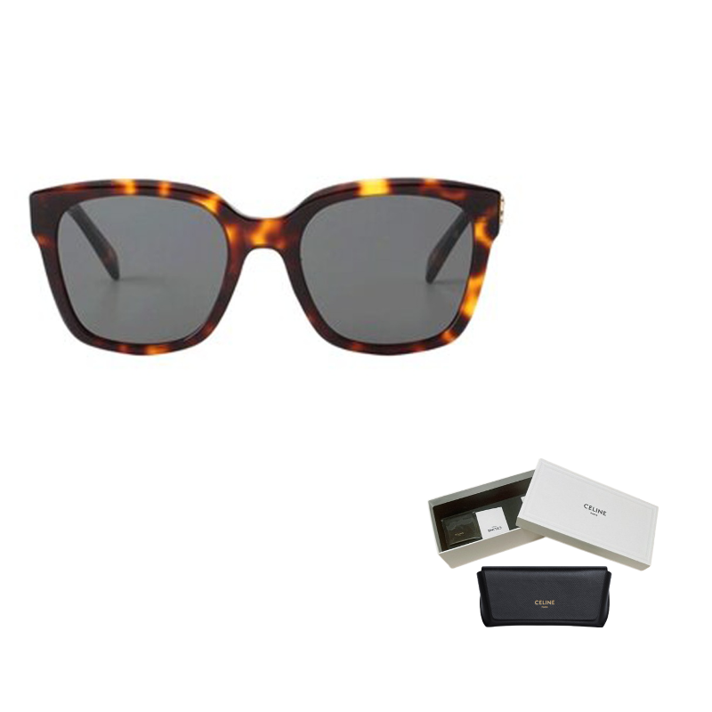 

Ацетатные солнцезащитные очки Unisex неправильной формы в цвете черепаховый панцирь CELINE, tortoiseshell