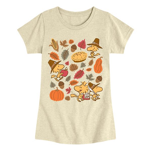 

Футболка с принтом Peanuts Woodstock Thanksgiving для девочек 7-16 Licensed Character