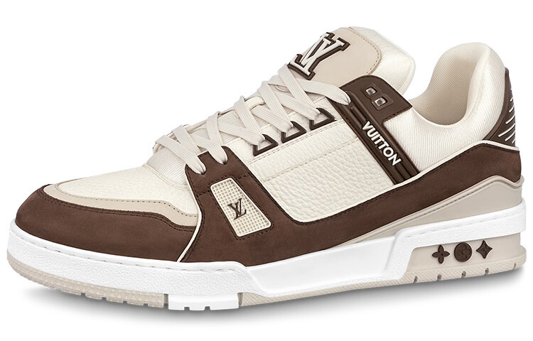Кроссовки унисекс Louis Vuitton Trainer, белый/коричневый