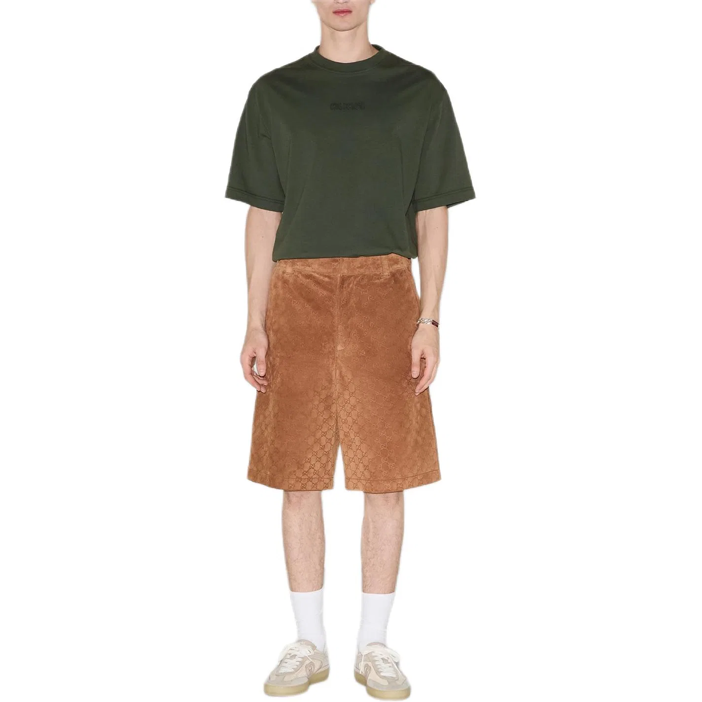 Футболка GUCCI с вышивкой, Dark Green — фото 3