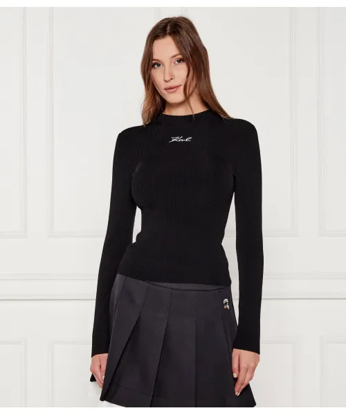 

Блуза Slim fit Karl Lagerfeld, черный