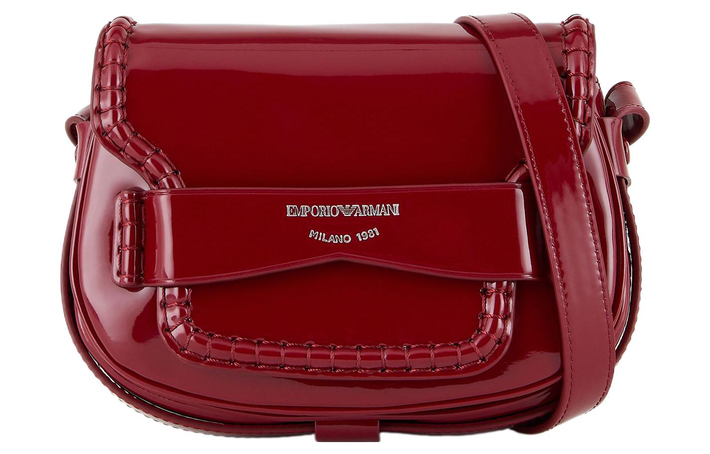 

EMPORIO ARMANI Полиэстеровая женская сумка через плечо красная