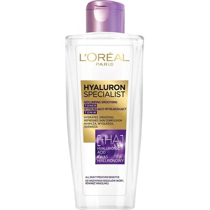 

Paris Skin Expertise Hyaluron Specialist Тоник разглаживающий увлажняющий крем для лица 200 мл, L'Oreal