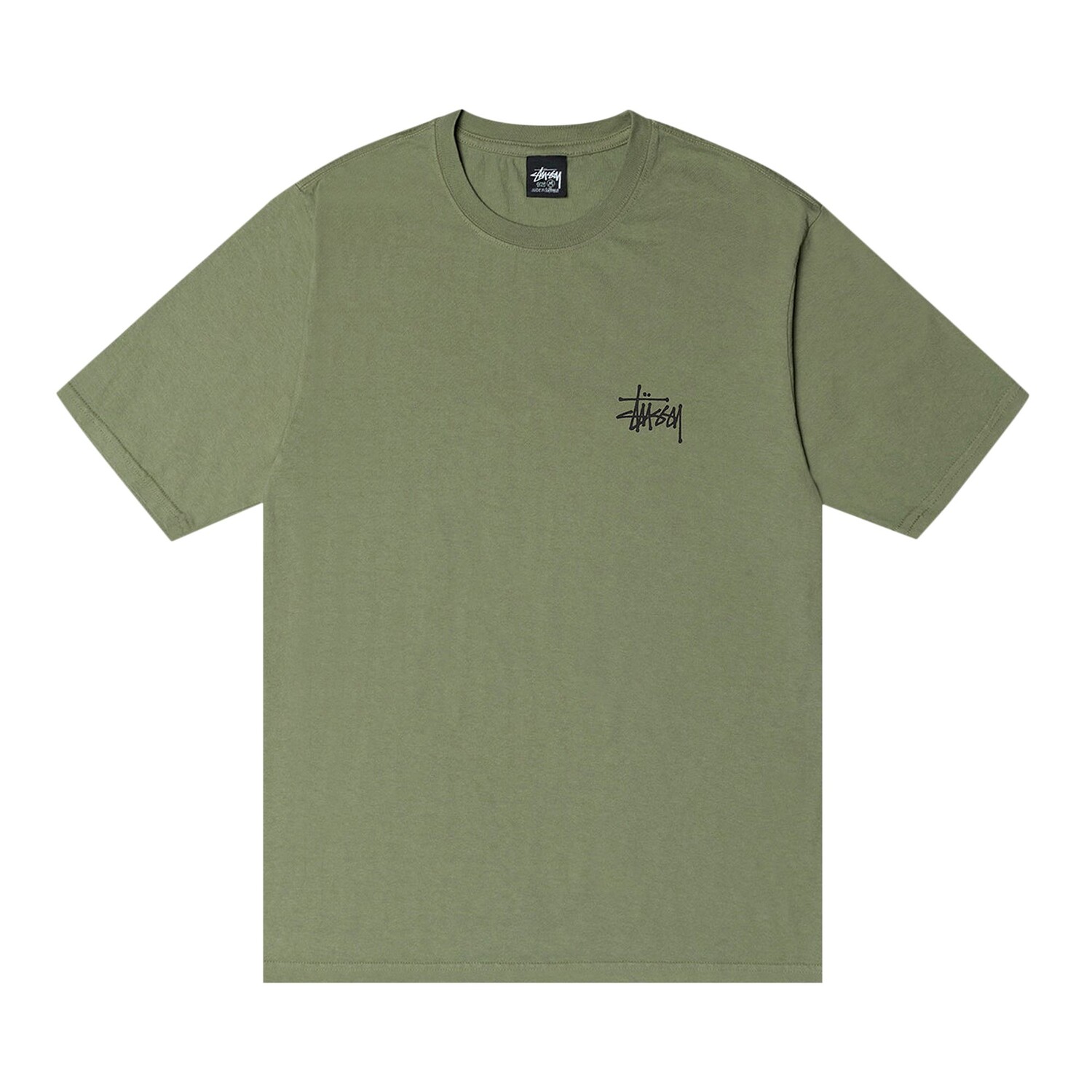 

Футболка Stussy, окрашенная в базовый пигмент, Артишок