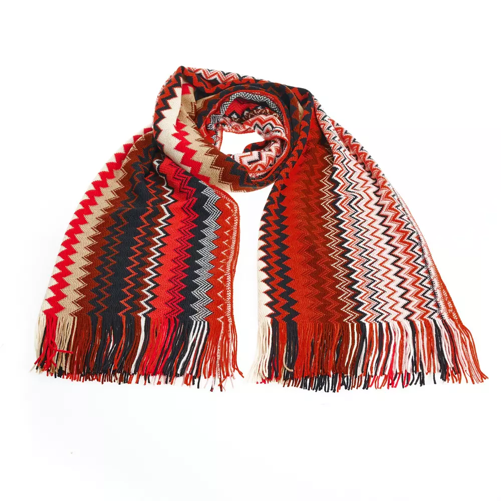 

Многоцветный шерстяной женский шарф Missoni