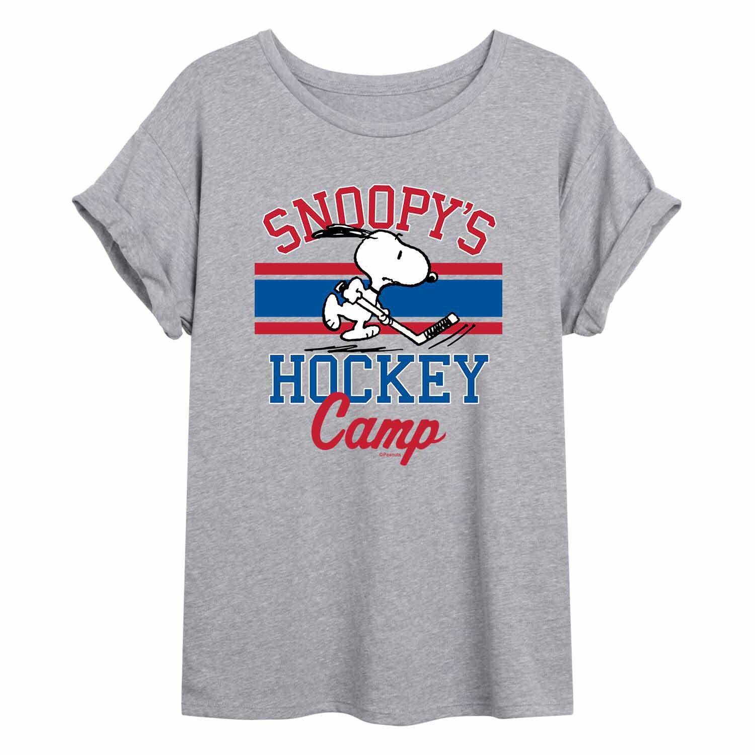 

Струящаяся футболка Juniors' Peanuts Snoopy's Hockey Camp Licensed Character