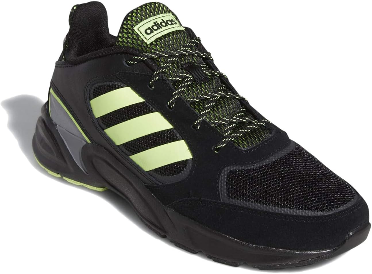 Мужские кроссовки Adidas 90s Valasion, черный/бледно-зеленый — фото 2
