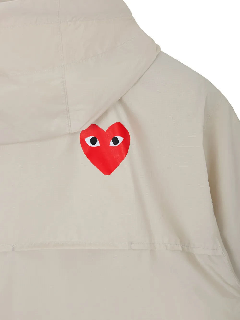 Плащ с логотипом из коллаборации с K-Way Comme Des Garcons Play, белый — фото 4