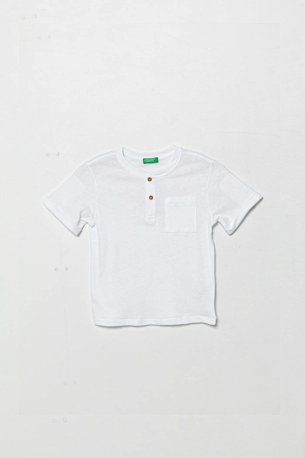 

Футболка из льняной смеси для детей United Colors Of Benetton, белый