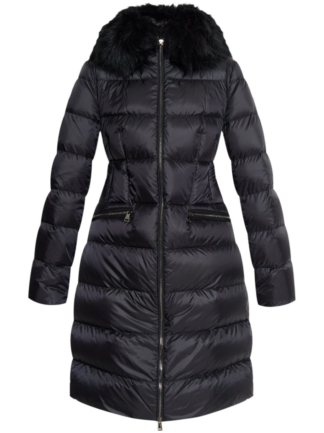 

Moncler длинный пуховик Boedic, черный