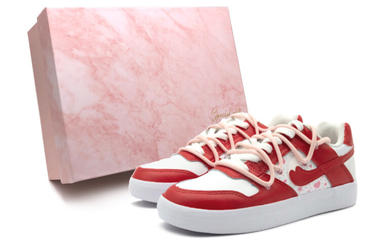 

Кроссовки Nike SB Delta Skateboard Shoes Unisex Low-Top Red White