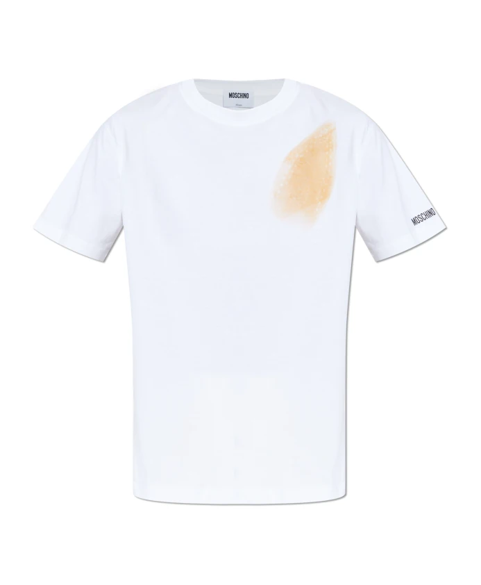 

Футболка с принтом Moschino, белый
