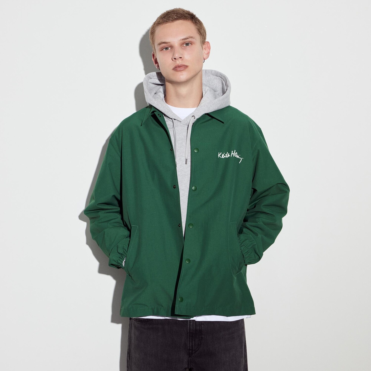 Куртка UNIQLO x Keith Haring Co-branded Series, 55 зеленый — фото 3