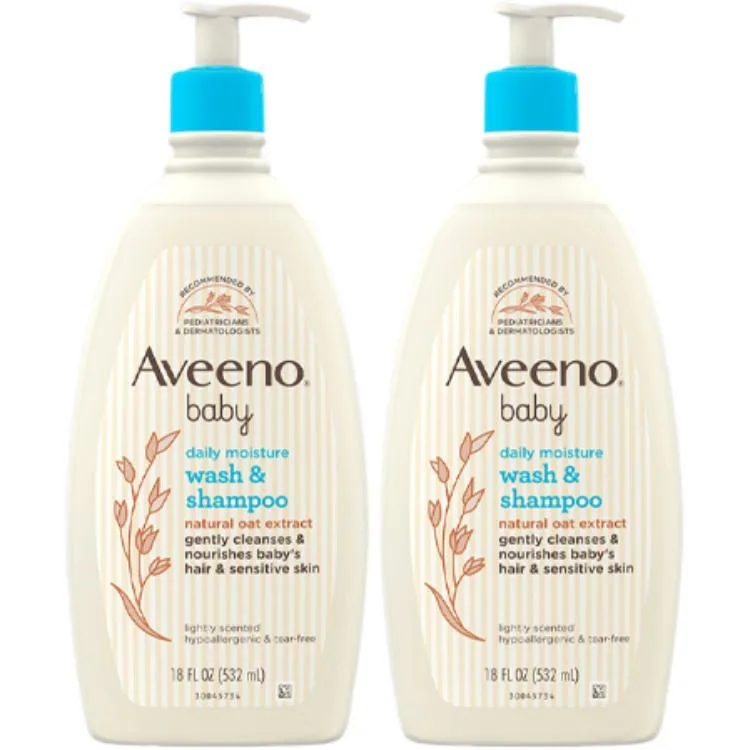 Очищающий увлажняющий шампунь-гель для душа Aveeno, 532ml*2