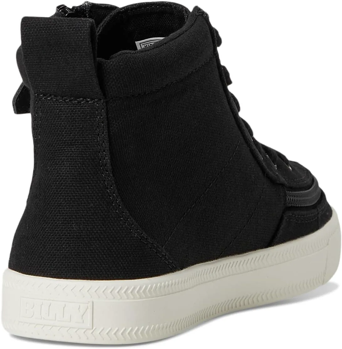 Обувь BILLY для детей Classic Lace High II для малышей и старших детей - регулируемые шнурки с застежкой-молнией, долговечные и легкие туфли BILLY Footwear, черно-белый — фото 2